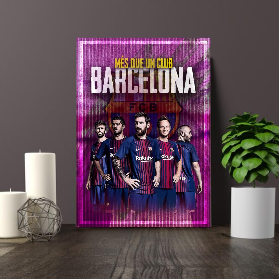 Banterbox Football Club Barcelona Legacy Wall Art, Mes Que Un Club